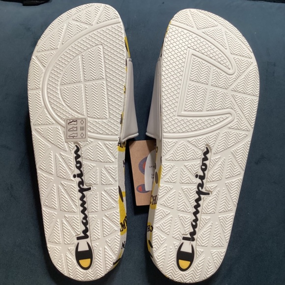 Champion White Slides Sandals - Picture 2 of 5